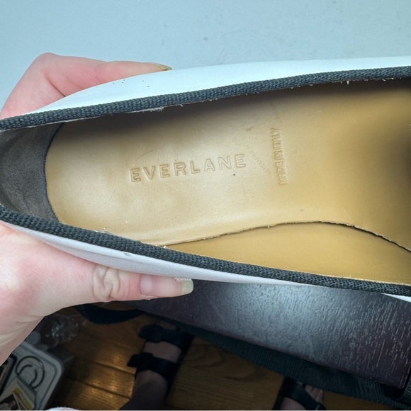 EVERLANE Modern Smoking Loafer White Leather - Picture 7 of 8